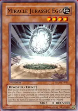 Yugioh! Miracle Jurassic Egg - SD09-EN015 - Common - 1st Edition Near Mint, Engl - Image 1