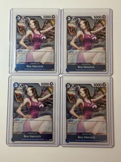 Boa Hancock OP13-051 Carrying On His Will 4 Foil Card Play Set Lot One Piece - Image 1