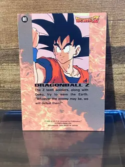 Goku 01 JPP Amada 1996 - Prism Dragon Ball Z Card - Image 2