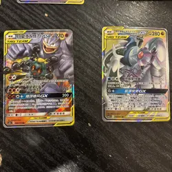 Pokemon TCG 5 Card Lot TAG TEAM GX Foil Chinese Pikachu Zekrom And Other! - Image 5