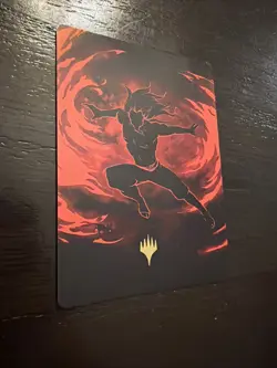 Ozai, the Phoenix King Art Card 39 - Gold-Stamped Planeswalker Symbol - Art Ser - Image 1