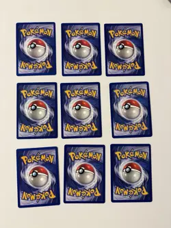 Fossil lot of 9 No Duplicates Vintage Pokemon TCG Cards LP-MP Psyduck/Golduck+ - Image 2