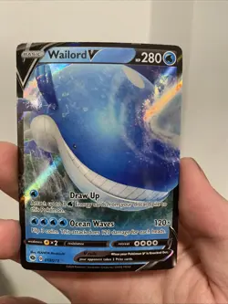 Wailord V - 013/073 - Pokemon Champions Path Sword & Shield Ultra Rare Card NM - Image 1
