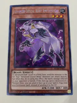 Yugioh Advanced Crystal Beast 7 Cards Sapphire Pegasus Secret Rare - Free Holo - Image 2