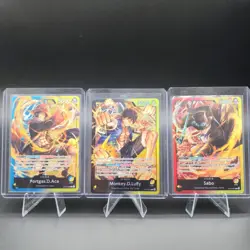 One Piece The Three Brothers Leader Complete 3 Card Set ST13-001, 002, 003 - Image 1