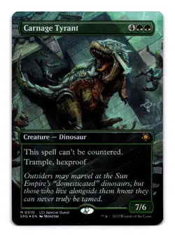 Carnage Tyrant (Borderless) - 10 SPG: Special Guests M Foil NM - Image 1
