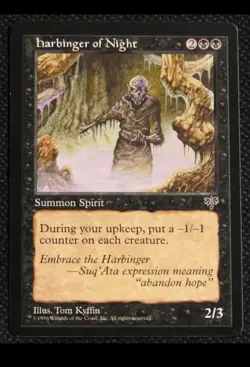Harbinger of Night | MTG | Magic the Gathering | Mirage | Light Play - Image 1