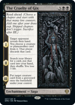 1x The Cruelty of Gix NM-Mint, English Dominaria United MTG Magic - Image 1