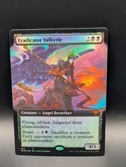 MTG - Eradicator Valkyrie - FOIL EXTENDED ART - Creature - KHM #353 - Mythic - Image 1