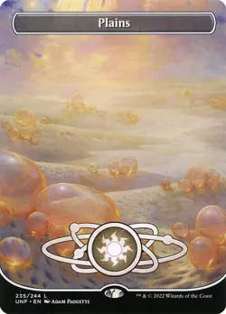 Lot of 20x Plains #235 - UNF Unfinity MTG Magic FULL ART Land NM - Image 1