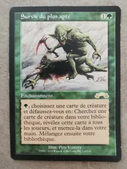 Carte MTG Survie Du Plus Apte, Exodus / Survival of the fittest - Image 1