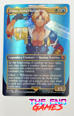 Tidus, Yuna's Guardian (Borderless) Final Fantasy Foil MTG Magic NM HOT SALE! - Image 1