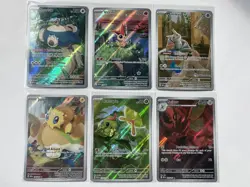 Lot Of 6 Pokemon TCG Set Illustration Rare Foil Cards Assortment Collection NEW - Image 1