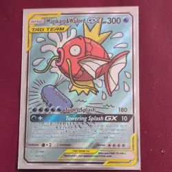 Pokemon Magikarp & Wailord GX TAG TEAM Ultra Rare Full Art Holo Sm-Team Up 161/… - Image 1