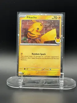 Pikachu 051 /162 Stamped 2026 Pokemon Day 30th Anniversary Promo Cosmos - Image 1