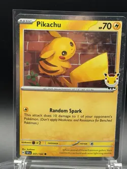 Pikachu 051 /162 Stamped 2026 Pokemon Day 30th Anniversary Promo Cosmos - Image 2