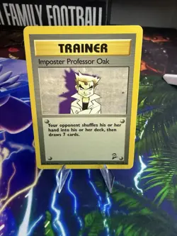 Pokemon TCG Imposter Professor Oak Base Set 2 102/130 Regular Unlimited Rare - Image 1