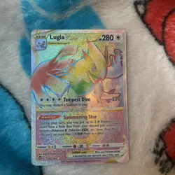 Pokemon TCG Lugia VSTAR Silver Tempest 202/195 Rainbow - Image 1