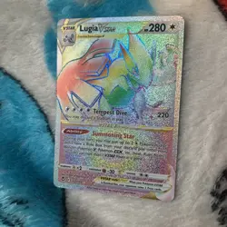 Pokemon TCG Lugia VSTAR Silver Tempest 202/195 Rainbow - Image 3