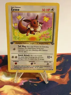 Pokemon TCG - Eevee 51/64 Jungle Regular 1st Edition MP - Image 2