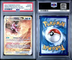 2023 POKEMON CROWN ZENITH SECRET #GG67 FULL ART/ORIGIN FORME PALKIA VSTAR PSA 10 - Image 3