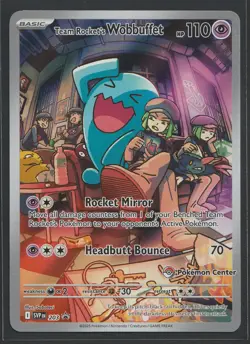 Team Rocket's Wobbuffet 203 Scarlet & Violet Promo Illustration Pokemon Center - Image 1