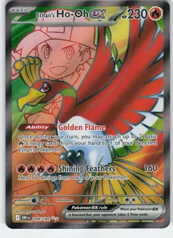 Ethan's Ho-Oh ex - 209/182 Ultra Rare Holo SV10: Destined Rivals NM Pokemon - Image 1