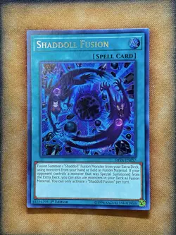 Yugioh Shaddoll Fusion SHVA-EN057 Secret Rare 1st Ed LP - Image 1