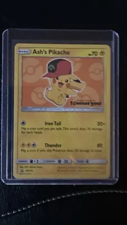 Ash’s Pikachu SM110 Promo 2017 I Choose You Movie – LP Excellent Pokemon Card - Image 1
