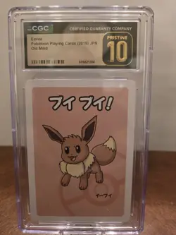CGC 10 Pristine Eevee Old Maid 2019 Japanese Card - Image 1