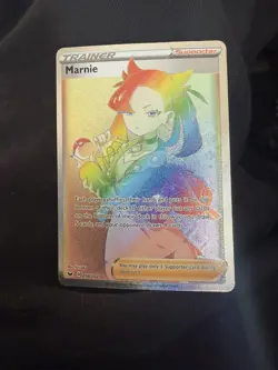Marnie 208/202 Secret Rare Rainbow Full Art Pokemon TCG Card mint! - Image 2