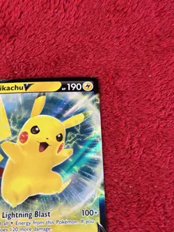 Pikachu V SWSH198 SWSH: Sword & Shield Promo Cards Holo Lp+ - Image 2