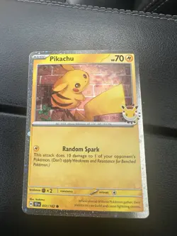 Pikachu 051/162 Holo Stamped Pokemon Day 2026 Promo Pokemon Card - Image 1