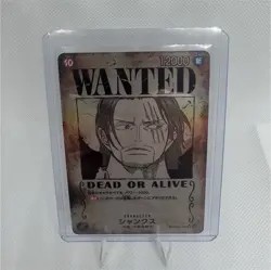 One Piece Shanks Wanted OP09-004 Character Card 12000 Power Standard - Image 1