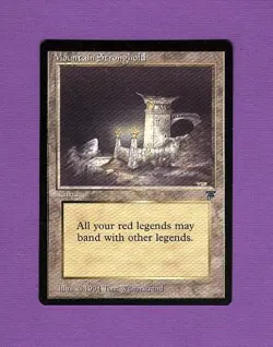 MOUNTAIN STRONGHOLD CRISP UNPLAYED LEGENDS MTG - Image 1
