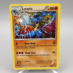 Lucario Pokemon Card XY Black Star Promos XY140 Promo Cosmos Holo Rare Near Mint - Image 1