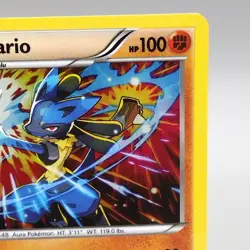 Lucario Pokemon Card XY Black Star Promos XY140 Promo Cosmos Holo Rare Near Mint - Image 3