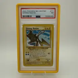 2002 Pokemon Neo Destiny Shining Raichu 111/105 PSA 7 - Image 1