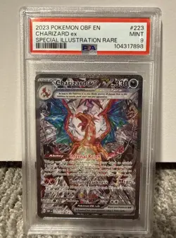 2023 Pokemon SV Obsidian Flames OBF EN Charizard ex #223/197 PSA 9 - Image 1