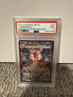 2023 Pokemon SV Obsidian Flames OBF EN Charizard ex #223/197 PSA 9 - Image 3