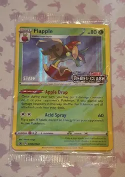 Pokemon Rebel Clash STAFF Prerelease Promo Pack Sealed - Image 1
