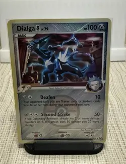 2009 Pokemon Platinum Crosshatch League 7 Dialga G-Holo 7/127 NM - Image 1