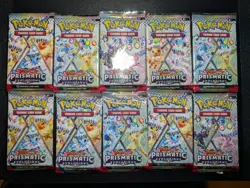 Pokemon TCG Prismatic Evolutions Booster Pack Single New Sealed x10 - Image 1