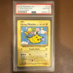 2016 Pokemon XY- Flying Pikachu PSA 10 - Image 1