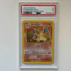 2002 Pokemon Legendary Collection #3 Charizard Holo PSA 5 - Image 1