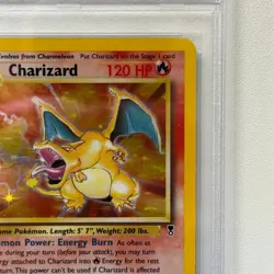 2002 Pokemon Legendary Collection #3 Charizard Holo PSA 5 - Image 4