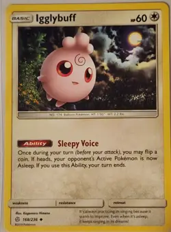 Igglybuff 168/236 – Cosmic Eclipse – NEAR MINT NM – Pokemon TCG - Image 3