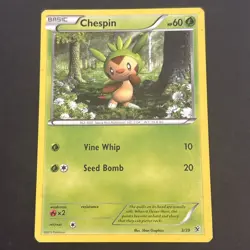 Pokemon TCG Chespin XY Kalos Starter Sets 3/39 MP - Image 1