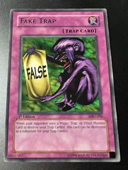 Yugioh! Fake Trap - MRD-056 - Rare - 1st Edition LP, English - Image 1
