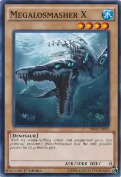 1996 YuGiOh Megalosmasher X-SR04-EN003 Common-1st Edition SP MINT UNPLAYED - Image 1